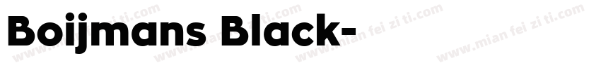 Boijmans Black字体转换